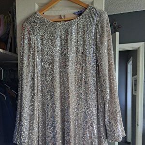Nordstorm silver sequins dress